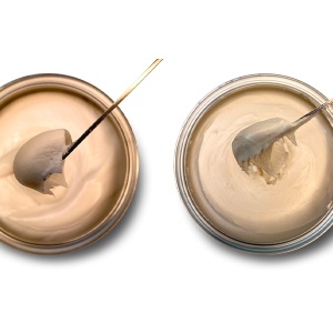 Adeziv / mastic epoxy solid colorat, pt. ceramica, piatra naturala si quartz - Fixtop part A+B, 1kg - Img 2
