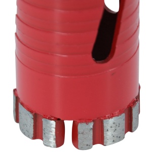 Carota diamantata Super PREMIUM ø41mm x 180mm x M16 pentru gaurire Beton armat, Zidarie, Granit - DXQZ.REDCORE.41 - Img 8