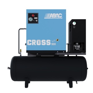 Compresor de aer profesional cu surub, cu uscator de aer - 7.5 kW turatie variabila, 848 L/min, 10 bari - Rezervor 200 Litri - ABAC-CROSS-900E-10-400/50-200-MEBB - Img 3