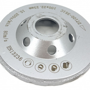 Cupa diamantata Turbo pt. Beton 125x22.2mm Profesional Standard - DXDH.4817.125C - Img 4