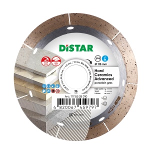 Disc diamantat DiStar HCA pt. Placi ceramice dure, Portelan gros - 115x22.4 (mm) Super Premium - DiStar-11115528010 - Img 2