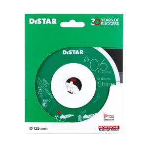 Disc diamantat DiStar Shine ultra-subtire (0.6mm) pt. Gresie portelanata, placi ceramice - 125x22.23 (mm) Super Premium - DiStar-11127457030 - Img 7