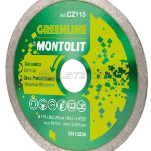 Disc diamantat Montolit CZ100 ECO - taiere uscata - pt. placi ceramice, etc.