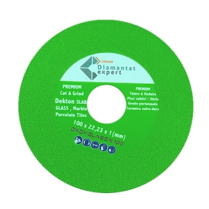 Disc Diamantat pt. taiat si slefuit Sticla, Gresie Extra Dura, 100x22.2 (mm) Super Premium - DXDY.GLASSX.100