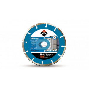 Disc diamantat segmentat pt. materiale foarte dure Rubi SHA 125 PRO - taiere uscata
