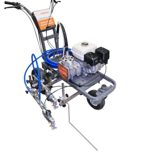 Echipament airless pentru trasat marcaje rutiere - Complet Echipat - 1/4", 2 pistoale, 3.0L/min, 5.5hp Honda - CNO-APSR-Duo-Honda - Img 23