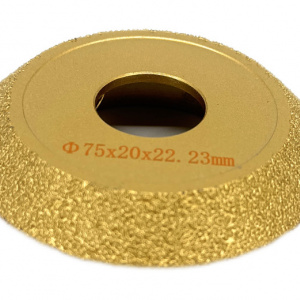 Freza diamantata pentru profilare granit, marmura, gresie, Profil V, 75x22,23 #45 - DXDY.FPP.V1 - Img 3