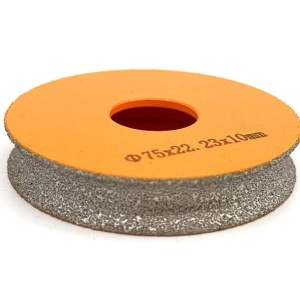 Freza diamantata pentru profilare granit, marmura, gresie Profil Semicerc Full Bullnose exterior, R-10mm, ∅75x22,23mm - DXDY.FPP.BN10 - Img 2