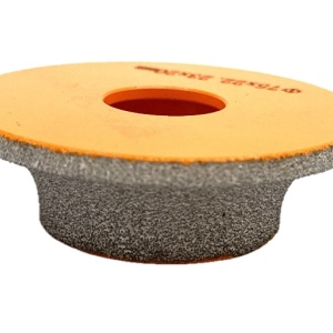 Freza diamantata pentru profilare granit, marmura, gresie Profil Semirotund Half Bullnose, R-20mm, ∅75x22,23mm - DXDY.FPP.HBN20 - Img 3