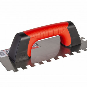 Gletiera dintata cu maner Rubiflex 28cm, 12mm - RUBI-75959