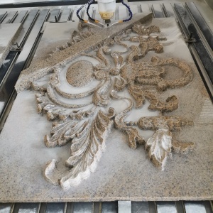 Mașină de gravură in piatra, marmura, granit, sculptura 1300x2500x350(mm) 5.5kW 400V - Wanlong-PLC1325 - Img 5