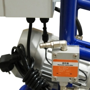 Masina multifunctionala de tencuit, gletuit, izolatii, debit max. 0-12 L/min, 1.5kW Monofazata, 20 bar, cuva plastic 35L - CNO-MFS12 - Img 4