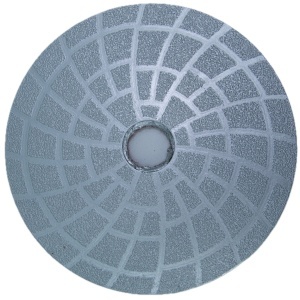 Paduri / dischete diamantate brazate in vacuum pt. slefuire uscata #100 Ø125mm - DXDY.DRYPADVACU.125.0100