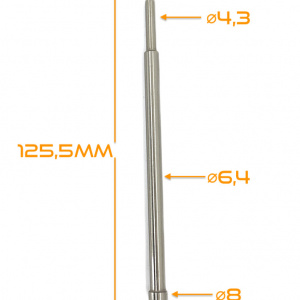 Pin de ghidare pt. carote TCT utilizate cu adaptoarele Weldon/Quick-IN - DXDY.PIN1868H125 - Img 4