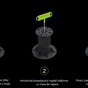 Prelungitor 30mm Plot / Piedestal / Suport Special Evolve, adauga 30mm inaltime, Italprofili - IP-182L30 - Img 3