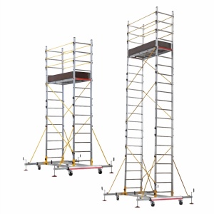 Schela mobila profesionala din aluminiu, Hmax lucru= 6,71m, TeleSM 640