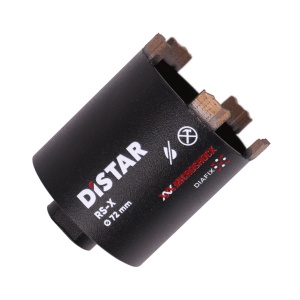 Carota diamantata RS-X pt. beton si beton armat - 5 segmenti turbo diam. 72mm, ax M16 - Premium - DiStar-11133048033