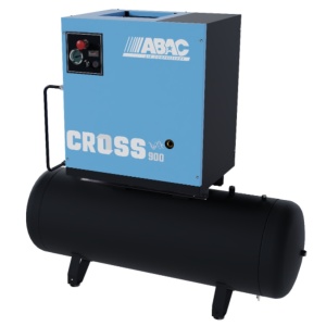 Compresor de aer profesional cu surub - 7.5 kW turatie variabila, 848 L/min, 10 bari - Rezervor 200 Litri - ABAC-CROSS-900-10-400/50-200-MEBB - Img 1