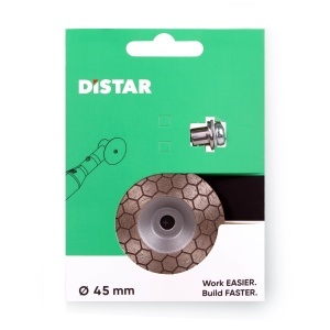 Disc cupa diamantat DiStar Nectar pt. slefuiri Placi ceramice, diam. 45mm, gran. 100, ax 5.8F - DiStar-11143158050 - Img 7