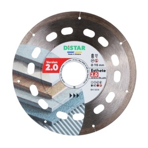 Disc diamantat DiStar Esthete 2.0 ultra-subtire pt. Gresie portelanata, placi ceramice - 125x22.23 (mm) Ultra Premium - DiStar-10126024010 - Img 2