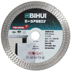 Disc Diamantat pt. Placi ceramice, Greie, Faianta 76x10 (mm) - BIHUI-AGMN76-BT