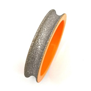Freza diamantata pentru profilare granit, marmura, gresie Profil Semicerc Full Bullnose exterior, R-10mm, ∅75x22,23mm - DXDY.FPP.BN10 - Img 3