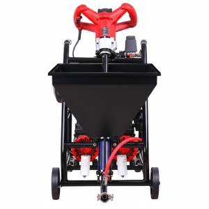 Masina multifunctionala de tencuit, gletuit, izolatii, debit max. 0-20 L/min, 1.5kW Monofazata, 30 bar, cuva 25L, WolfPack - WP-MFS20 - Img 7