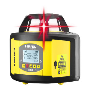 Nivelă laser rotativă cu fascicul roșu (2 planuri, pantă digitală), cu afisare digitala - NL540R Digital - Nivel System - Img 6