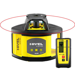 Nivelă laser rotativă cu fascicul roșu (plan orizontal), cu afisare digitala - NL500R Digital - Nivel System - Img 1