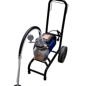 Pompa de vopsit si zugravit AIRLESS Diafragma Profesională cu Carucior - Complet Echipata - 1/4", 1.8kW, 5L/min - CNO-APSD5-CART - Img 2