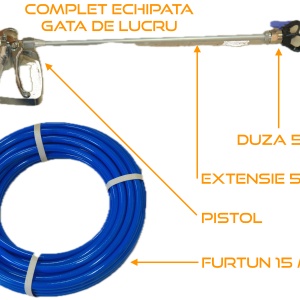 Pompa de vopsit si zugravit AIRLESS Piston Profesională cu Cadru - Echipata - 1/4", 3kW, 3.5L/min - WP-APSP3 - Img 8