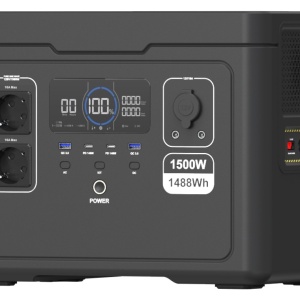Statie acumulator portabil pentru incarcare electrica LongLife, LiFePO4, Generator Solar Power Station - 1500W, 1488Wh - CNO-PS1500UPS