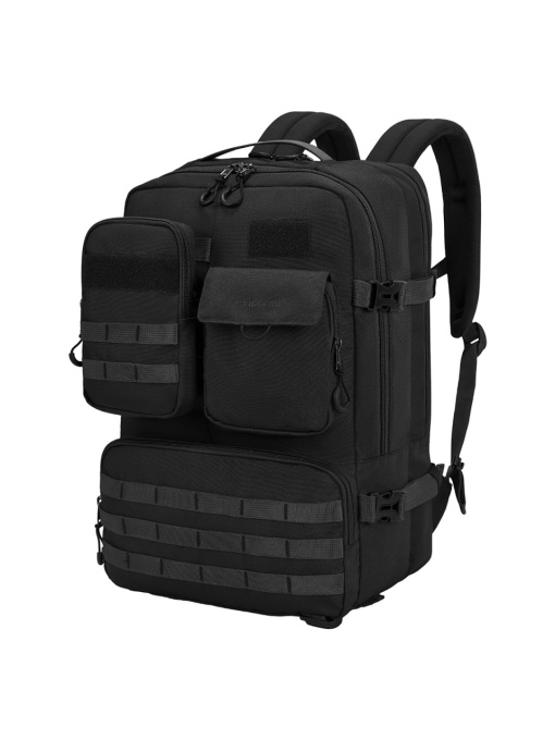 Rucsac pentru calatorii versatil de 28 L, impermeabil, compartiment pentru laptop 17.3", Tigernu, 34x22x49 cm, Negru