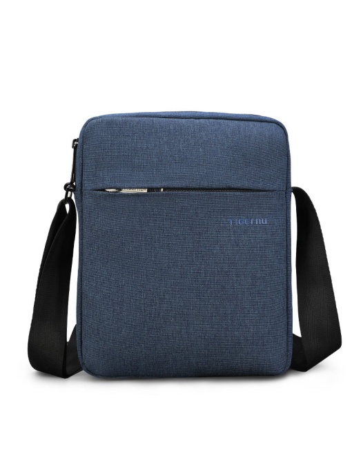 Geanta de umar sau de piept 9.7", minimalista, Tigernu, 26x21x6 cm, Albastra