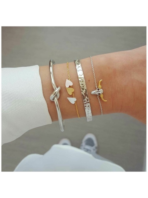 Set 4 bratari, stil Boho, argintii si aurii