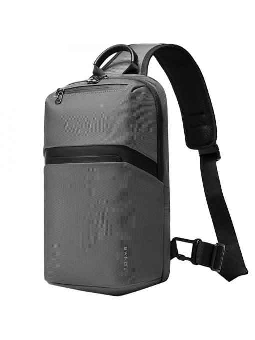 Geanta de mana, de umar sau de piept, business casual, Bange, 36x21x9.5 cm, Gri