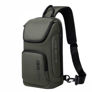 Geanta crossbody, de umar sau de mana, unisex, impermeabila, Bange, 34x17.5x11 cm, Verde