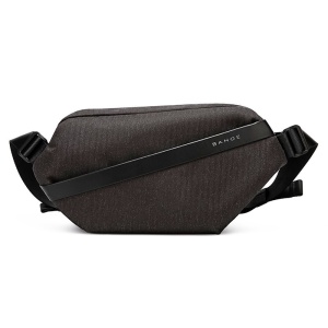 Geanta crossbody, expandabila, cu sistem multifunctional de prindere, Bange, 19x8.5x35cm, Neagra - Img 2