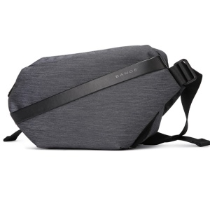 Geanta crossbody, expandabila, cu sistem multifunctional de prindere, Bange, 19x8.5x35cm, Albastra