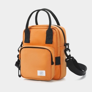 Geanta de umar, de piept sau de mana, sport casual, impermeabila, Tigernu, 16.5x7x20 cm, Portocalie - Img 2