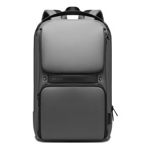 Rucsac laptop 15.6", business, impermeabil, cu port de incarcare USB, BANGE, 48x30x12.5 cm, Gri - Img 2