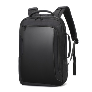 Rucsac laptop 15.6", smart business, impermeabil, cu port de incarcare USB si jack audio, GETICS, 43x30x16 cm, Negru