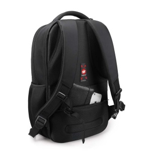 Rucsac laptop 15.6" smart casual, impermeabil, cu port USB, Tigernu, 47x30x18 cm, Negru - Img 6