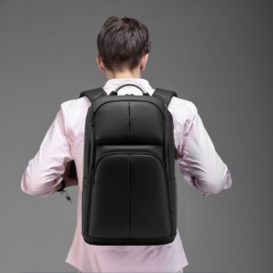 Rucsac laptop 15.6", smart casual pentru calatorii, impermeabil, cu port USB, GETICS, 31x21x48 cm, Negru - Img 7