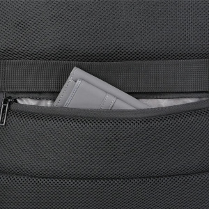 Rucsac laptop 17" pentru calatorii, expandabil, cu buzunar antifurt si port USB, GETICS, 31x19/24x47 cm, Negru - Img 7