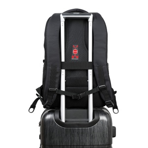 Rucsac laptop 17", smart business pentru calatorii, cu compartiment antisoc, Tigernu, 32x20x48 cm, Negru - Img 7