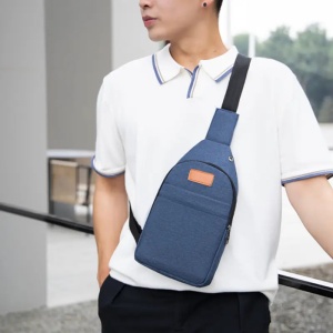 Set rucsac 15" casual minimalist, geanta de umar si portofel pentru adolescenti, GETICS, Albastru - Img 2