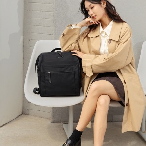 Rucsac dama 14", multifunctional, impermeabil, Tigernu, 30x14x35 cm, Negru - Img 8