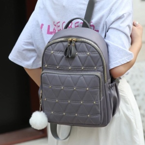 Rucsac dama versatil, cu buzunar antifurt, Escalate, 26x12x33 cm, Gri - Img 3