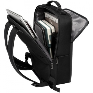 Rucsac laptop 15.6" business ingust, cu port de incarcare USB, Bange, 30x12x43 cm, Negru - Img 3
